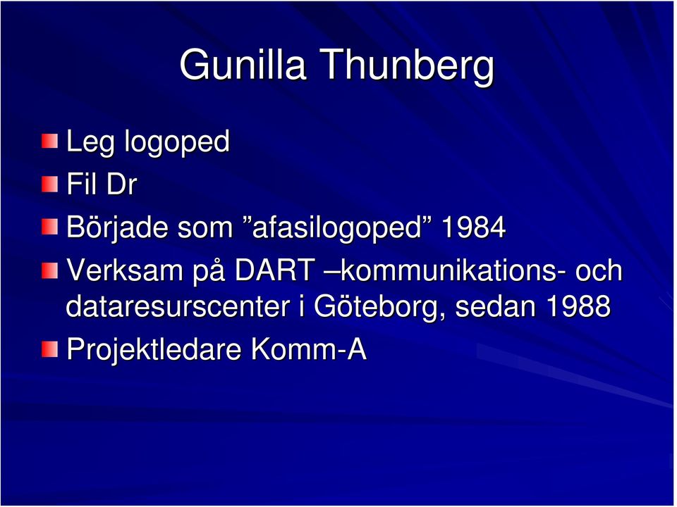 DART kommunikations- och