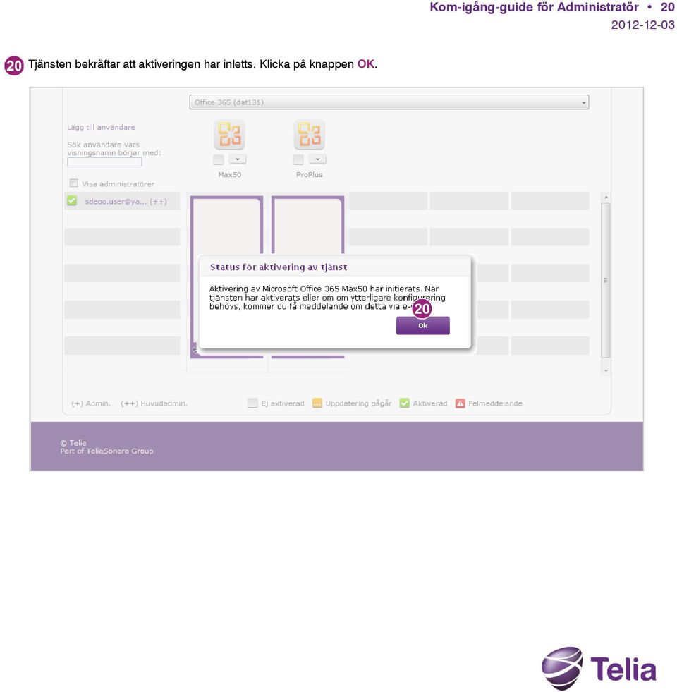 Klicka på knappen OK.