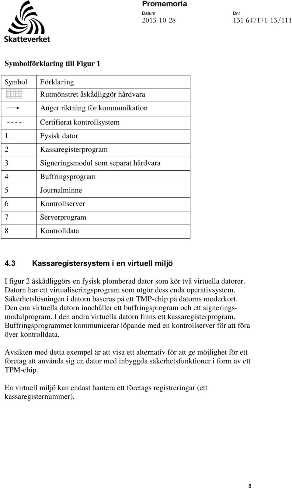 3 Kassaregistersystem i en virtuell miljö I figur 2 åskådliggörs en fysisk plomberad dator som kör två virtuella datorer. Datorn har ett virtualiseringsprogram som utgör dess enda operativsystem.