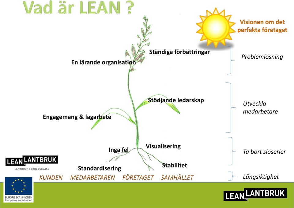 medarbetare Inga fel Visualisering Ta bort slöserier