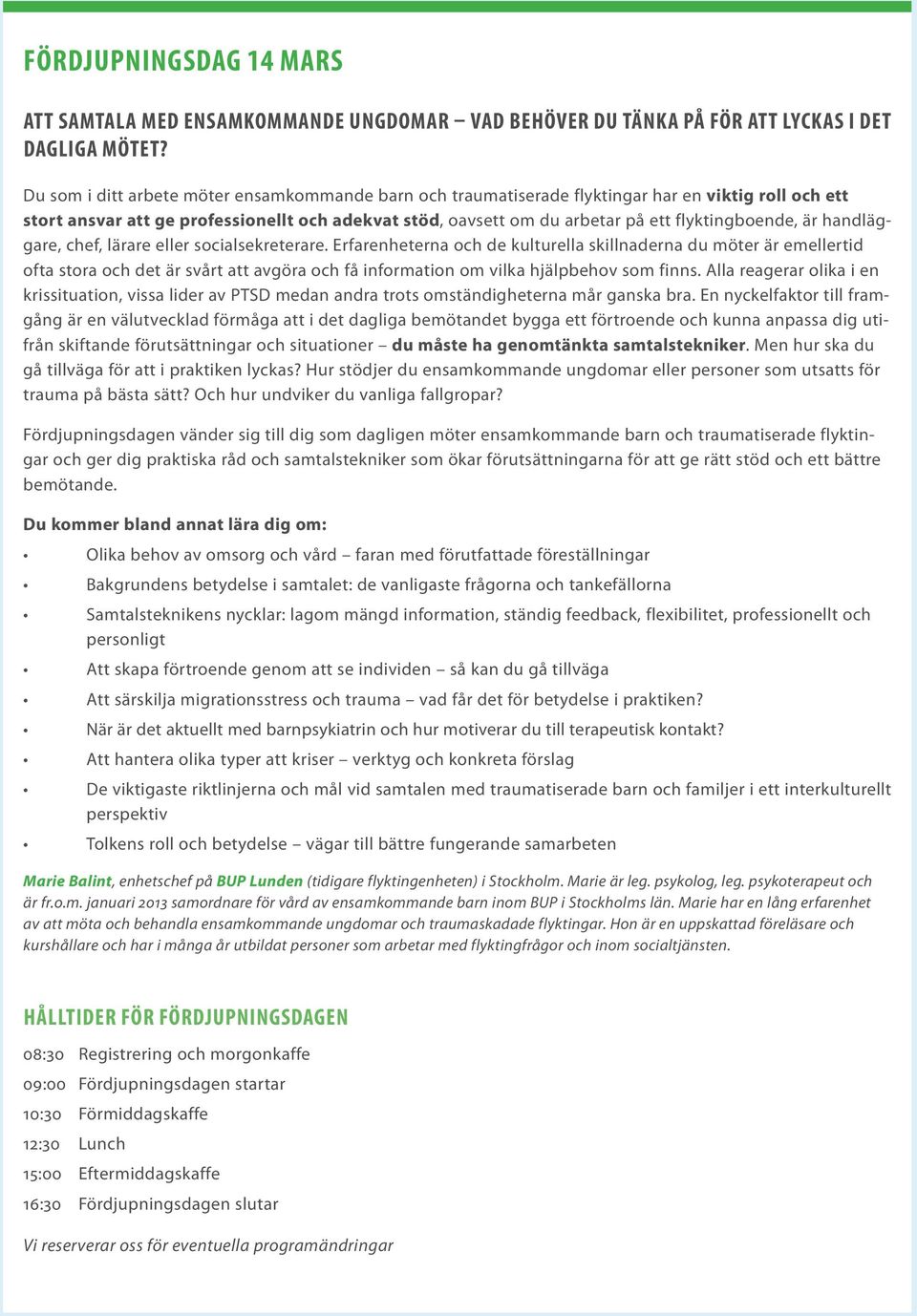 flyktingboende, är handläggare, chef, lärare eller socialsekreterare.
