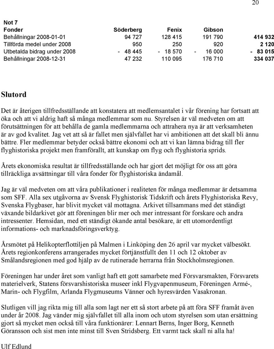 medlemmar som nu. Styrelsen är väl medveten om att förutsättningen för att behålla de gamla medlemmarna och attrahera nya är att verksamheten är av god kvalitet.