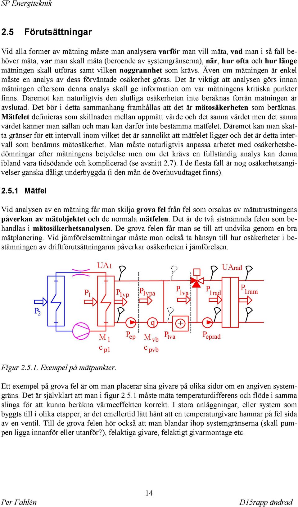 Det är viktigt att analysen görs innan mätningen eftersom denna analys skall ge information om var mätningens kritiska punkter finns.