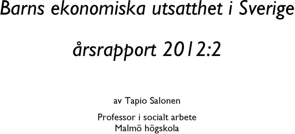 Tapio Salonen Professor i