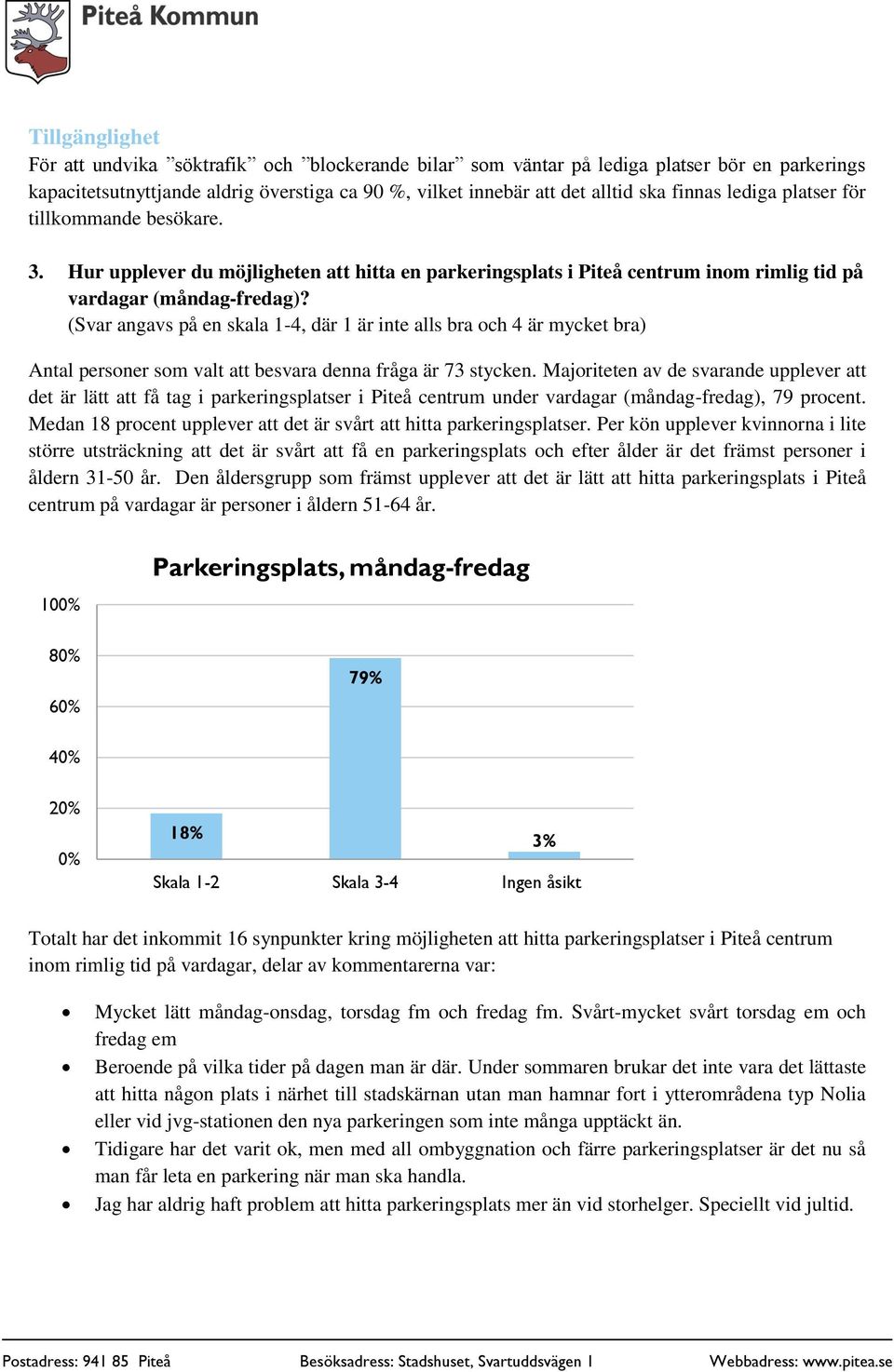 (Svar angavs på en skala 1-4, där 1 är inte alls bra och 4 är mycket bra) Antal personer som valt att besvara denna fråga är 73 stycken.