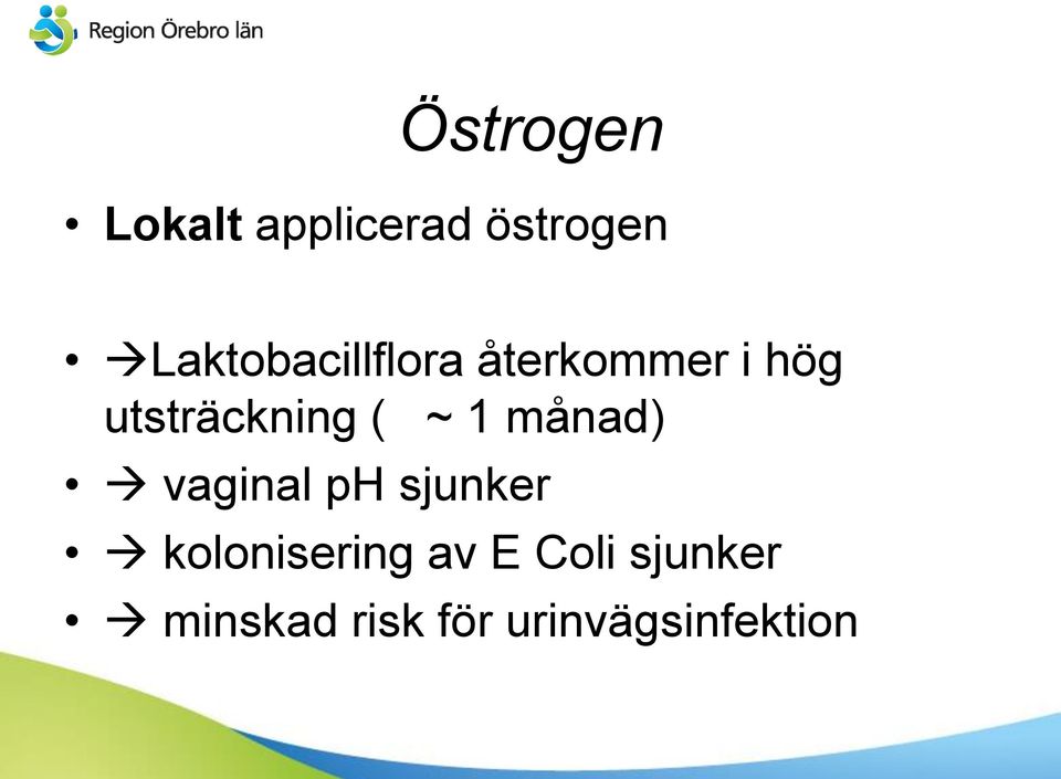 utsträckning ( ~ 1 månad) vaginal ph sjunker