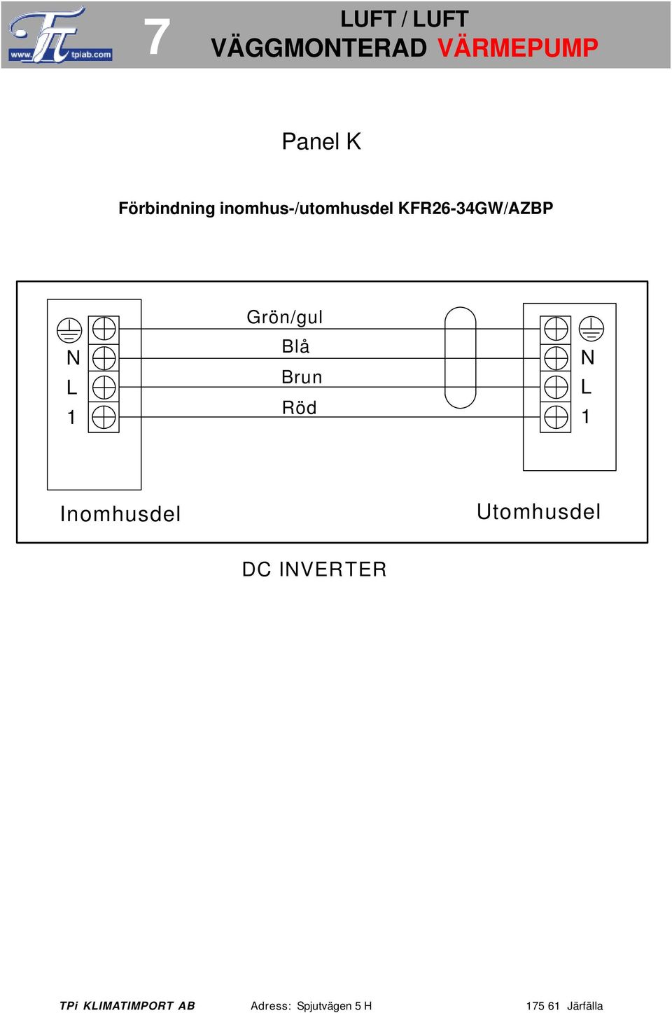 KFR26-34GW/AZBP N L 1 Grön/gul