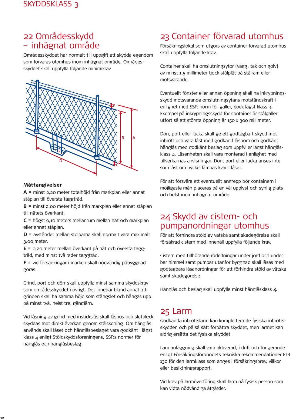 Container skall ha omslutningsytor (vägg, tak och golv) av minst 1,5 millimeter tjock stålplåt på stålram eller motsvarande.