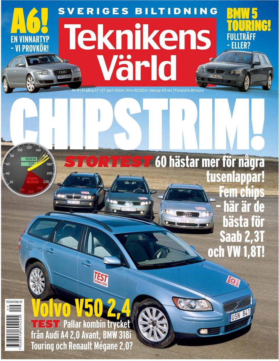 CHIPSTRIM! Volvo V50 2,4. STORTEST 60 hästar mer för några tusenlappar! Fem  chips här är de bästa för Saab 2,3T och VW 1,8T! - PDF Gratis nedladdning