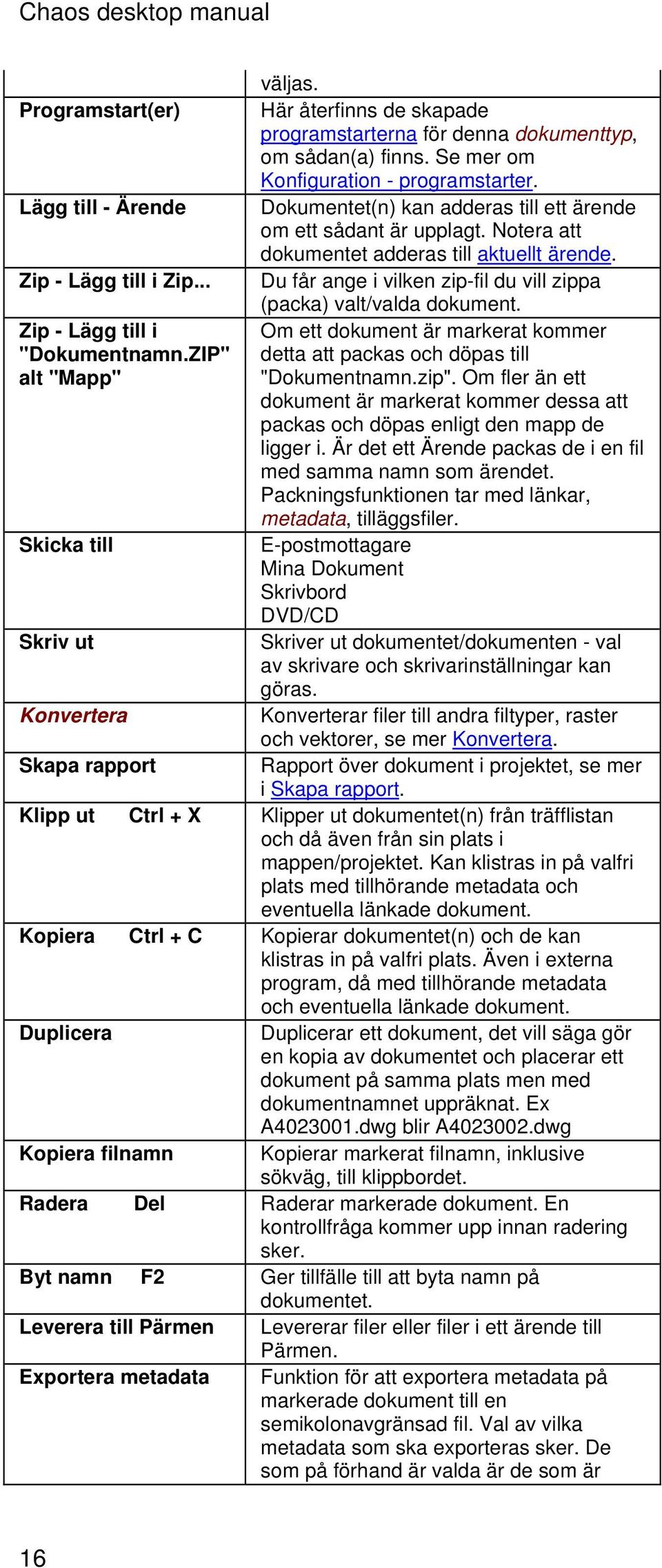 .. Du får ange i vilken zip-fil du vill zippa (packa) valt/valda dokument. Zip - Lägg till i "Dokumentnamn.