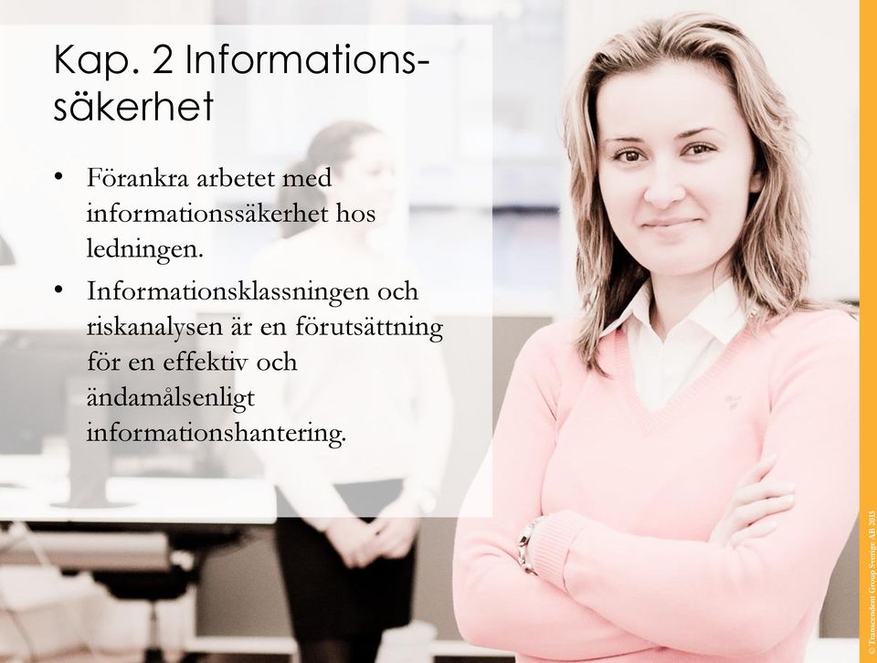 Informationsklassningen och riskanalysen är en