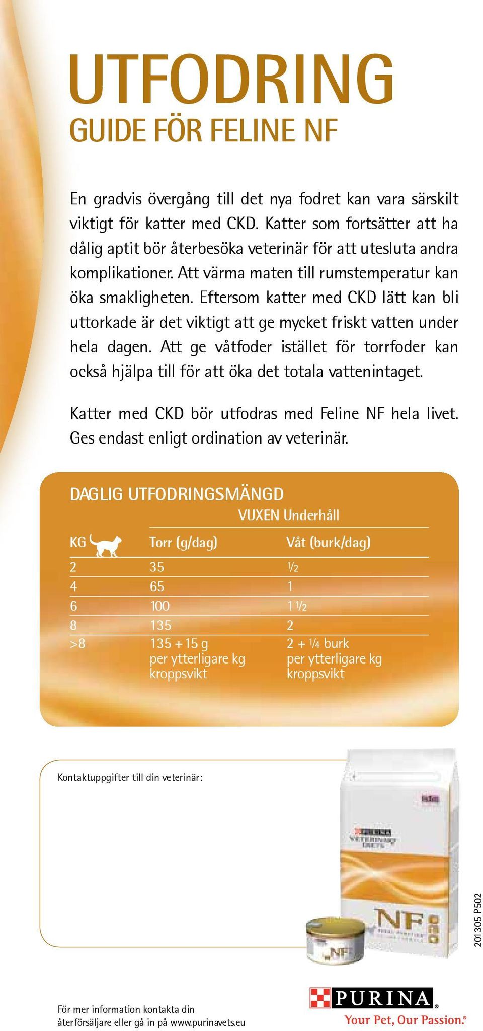 Eftersom katter med CKD lätt kan bli uttorkade är det viktigt att ge mycket friskt vatten under hela dagen.