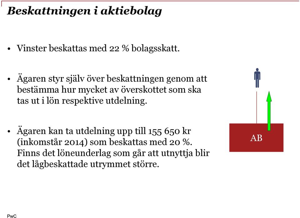 tas ut i lön respektive utdelning.