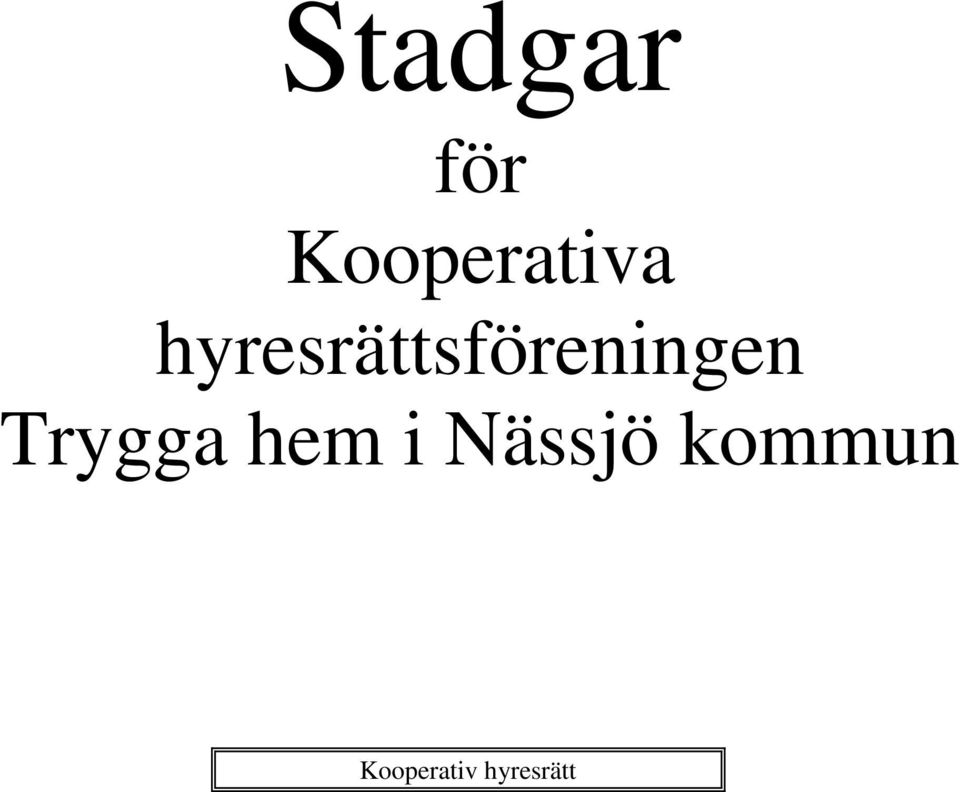 hyresrättsföreningen