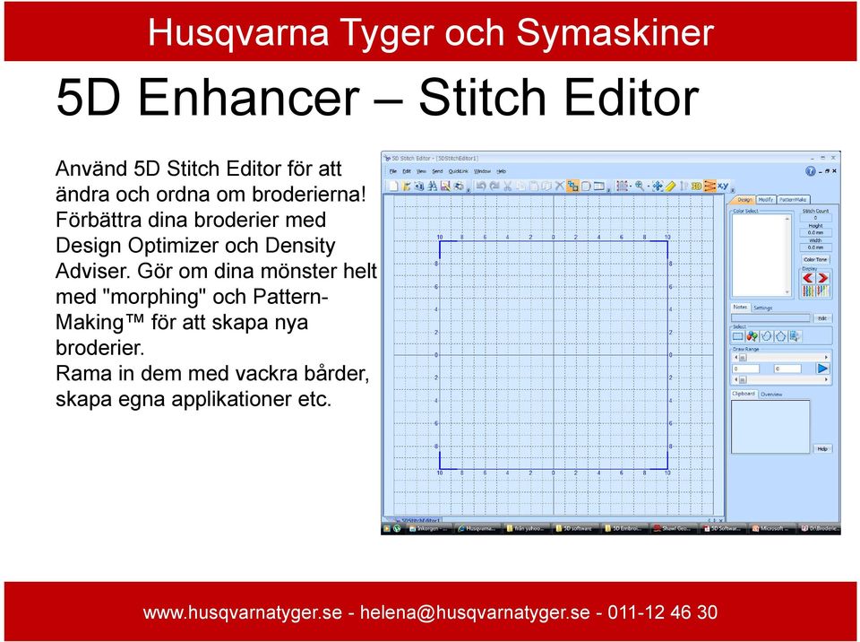 Förbättra dina broderier med Design Optimizer och Density Adviser.