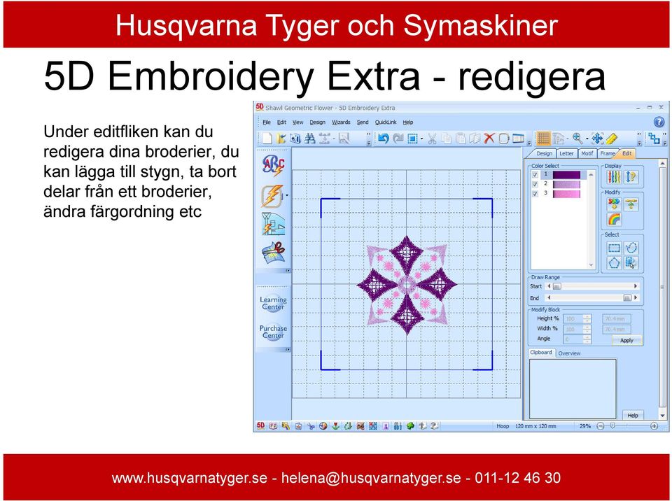 broderier, du kan lägga till stygn, ta