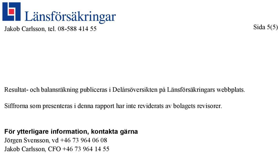 Länsförsäkringars webbplats.