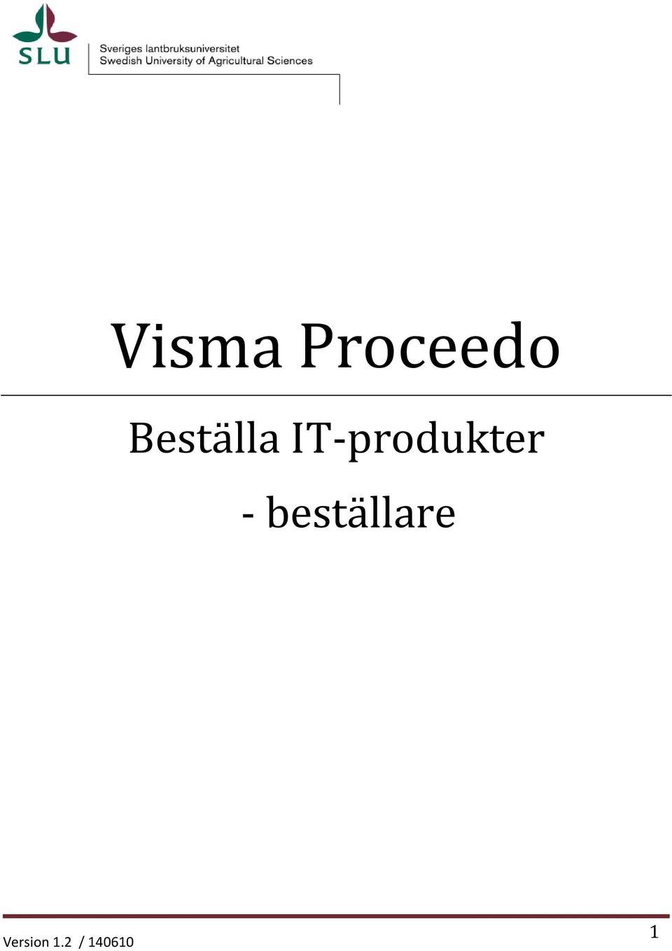 Beställa
