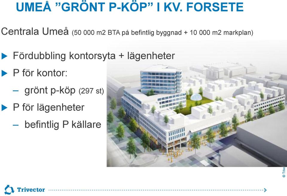 byggnad + 10 000 m2 markplan) Fördubbling kontorsyta