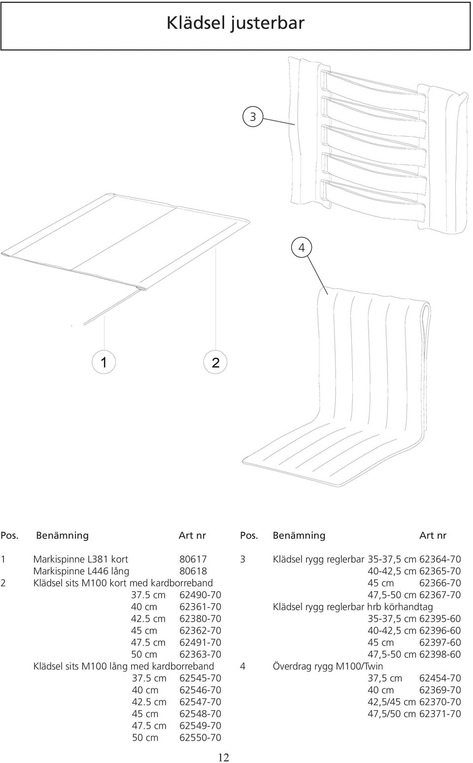 5 cm 59-70 50 cm 550-70 Klädsel rygg reglerbar 5-7,5 cm -70 0-,5 cm 5-70 5 cm -70 7,5-50 cm 7-70 Klädsel rygg reglerbar hrb