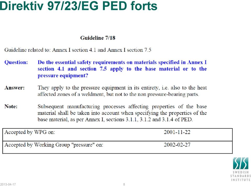 PED forts