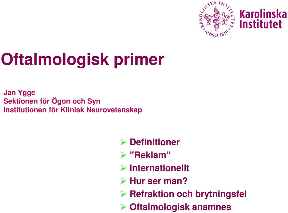 Definitioner Reklam Internationellt Hur ser man?