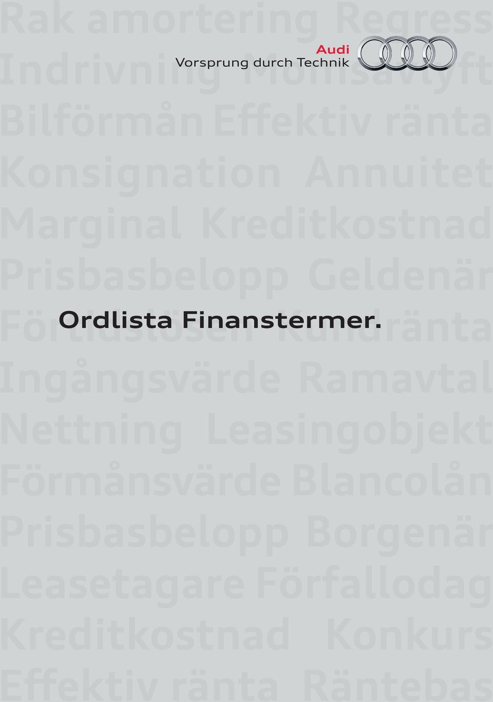 Ordlista Finanstermer.