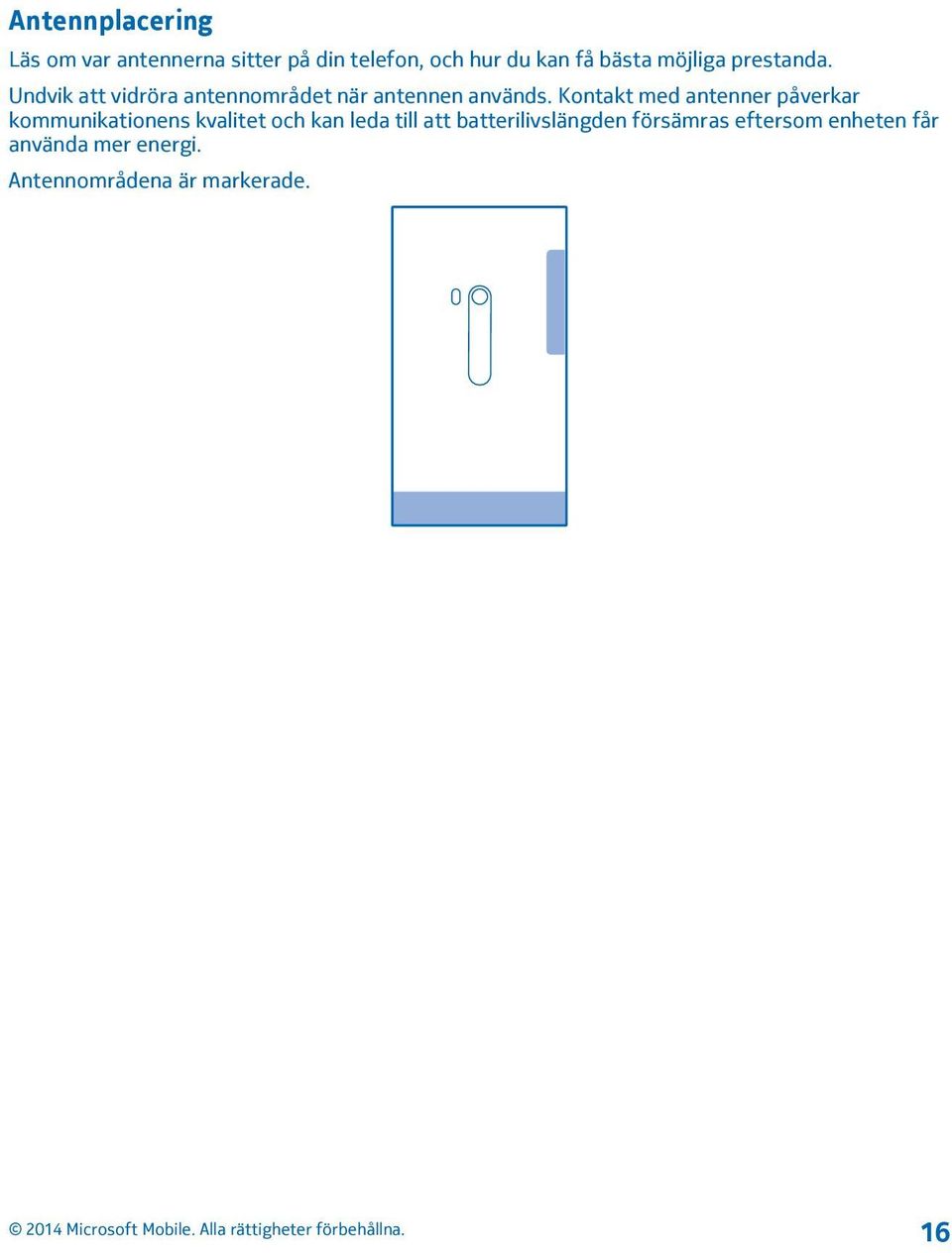 Kontakt med antenner påverkar kommunikationens kvalitet och kan leda till att