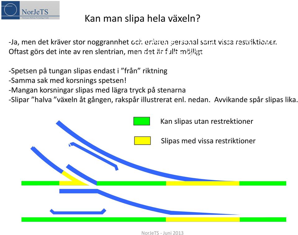 vissa restriktioner.