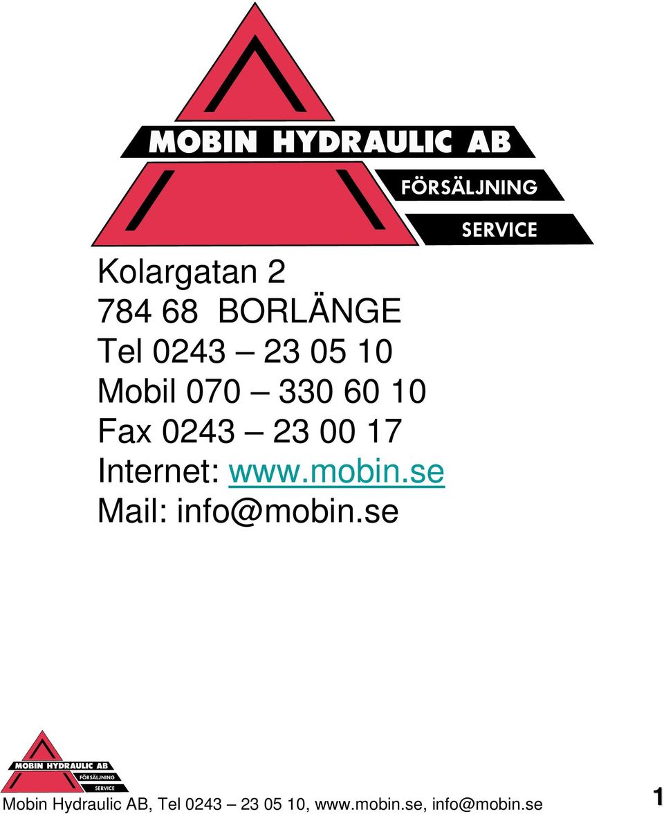 www.mobin.se Mail: info@mobin.