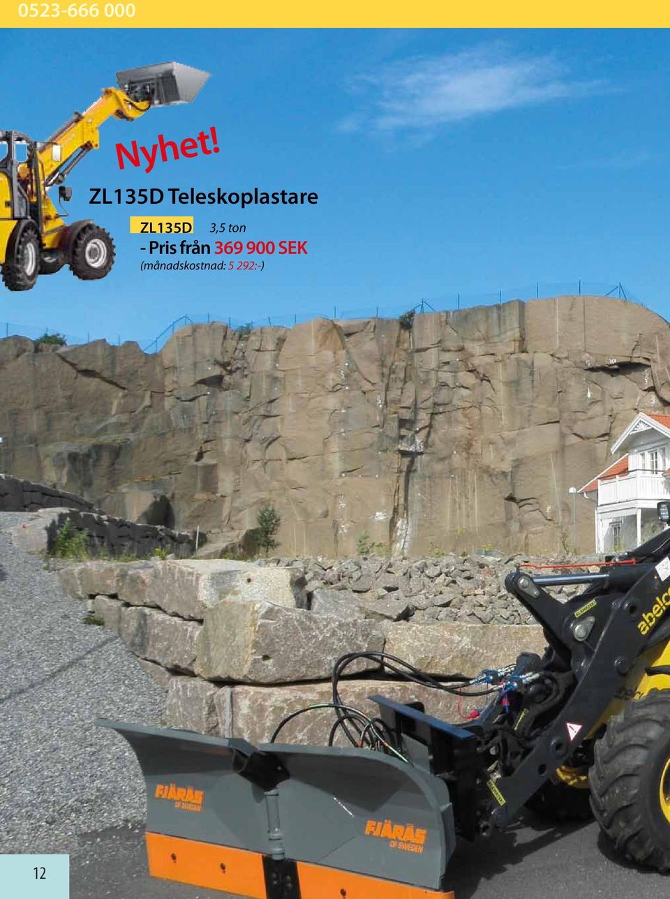 ZL135D 3,5 ton - Pris från