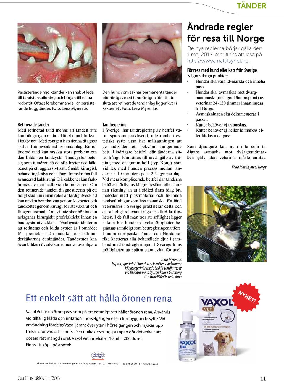En retinerad tand kan orsaka stora problem om den bildar en tandcysta. Tandcystor beter sig som tumörer, då de ofta bryter ned käkbenet på ett aggressivt sätt.