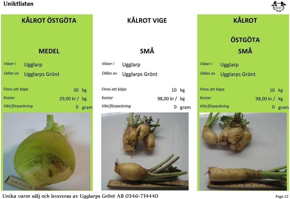 10 kg 98,00 kr / kg Finns att köpa 10 kg 98,00 kr / kg