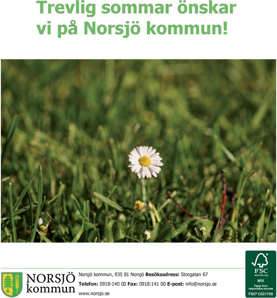 Storgatan 67 Telefon: 0918-140 00 Fax: