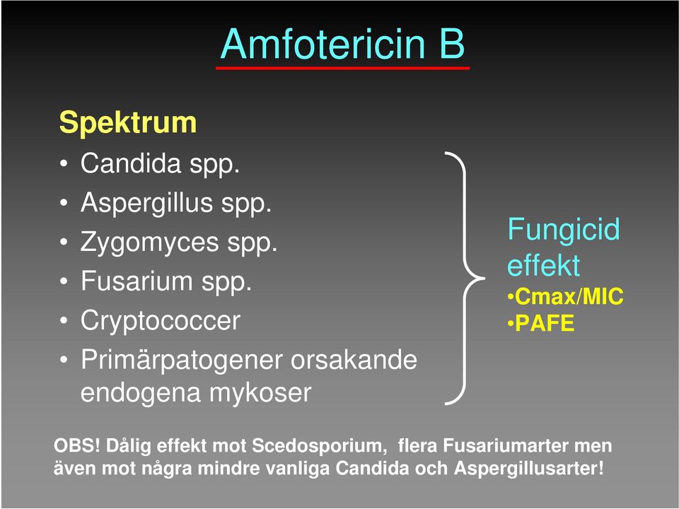 Cryptococcer Primärpatogener orsakande endogena mykoser Fungicid effekt