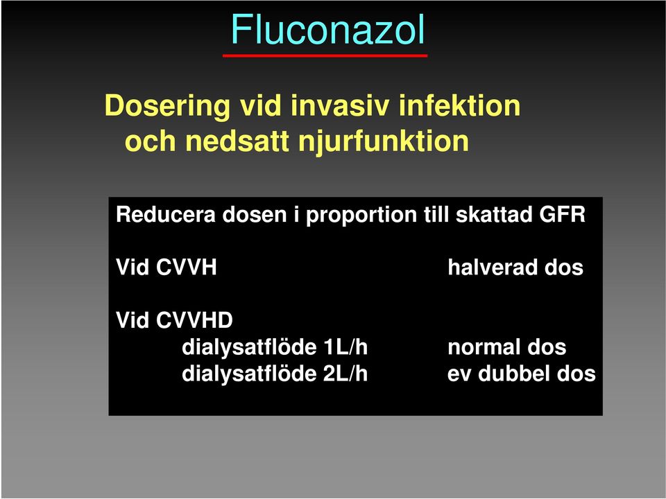 till skattad GFR Vid CVVH Vid CVVHD dialysatflöde