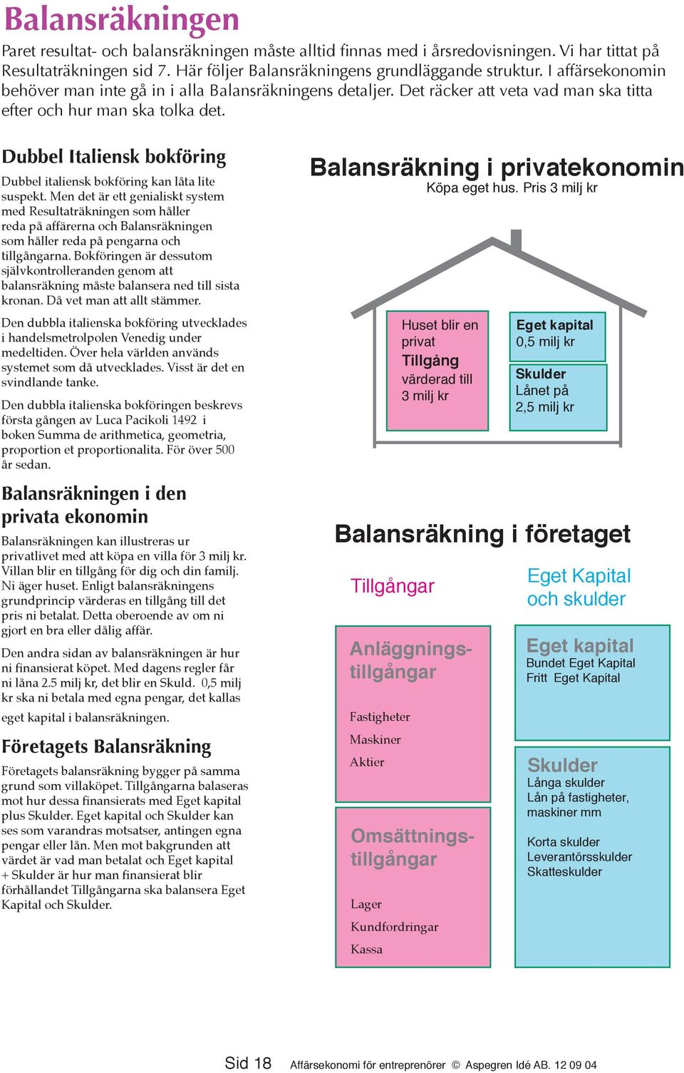 Dubbel Italiensk bokföring Dubbel italiensk bokföring kan låta lite suspekt.