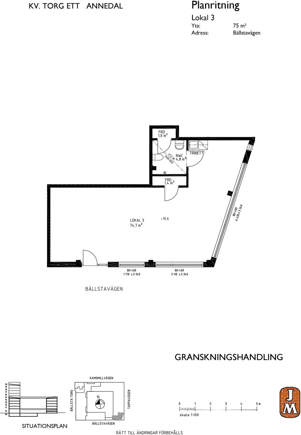 75 m² Bällstavägen