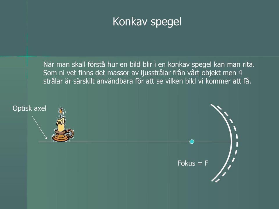 Som ni vet finns det massor av ljusstrålar från vårt objekt