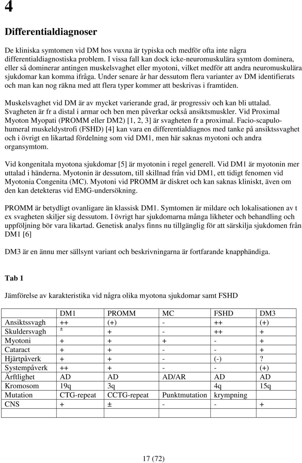 Under senare år har dessutom flera varianter av DM identifierats och man kan nog räkna med att flera typer kommer att beskrivas i framtiden.