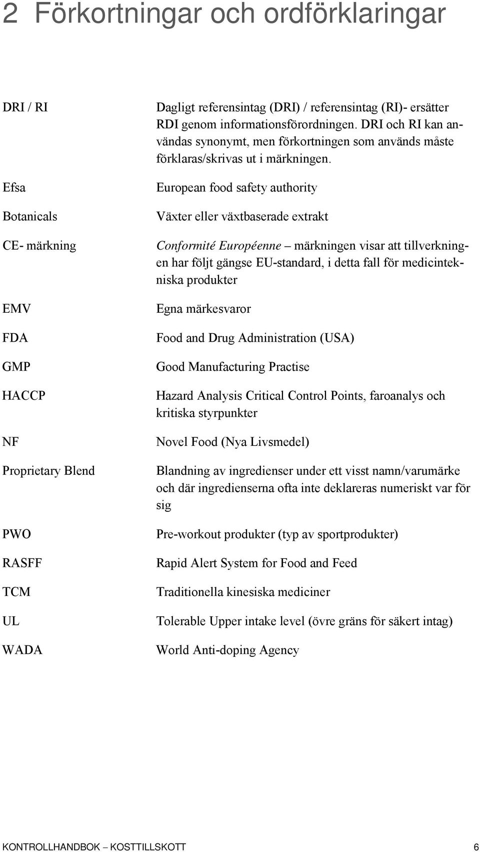 European food safety authority Växter eller växtbaserade extrakt Conformité Européenne märkningen visar att tillverkningen har följt gängse EU-standard, i detta fall för medicintekniska produkter