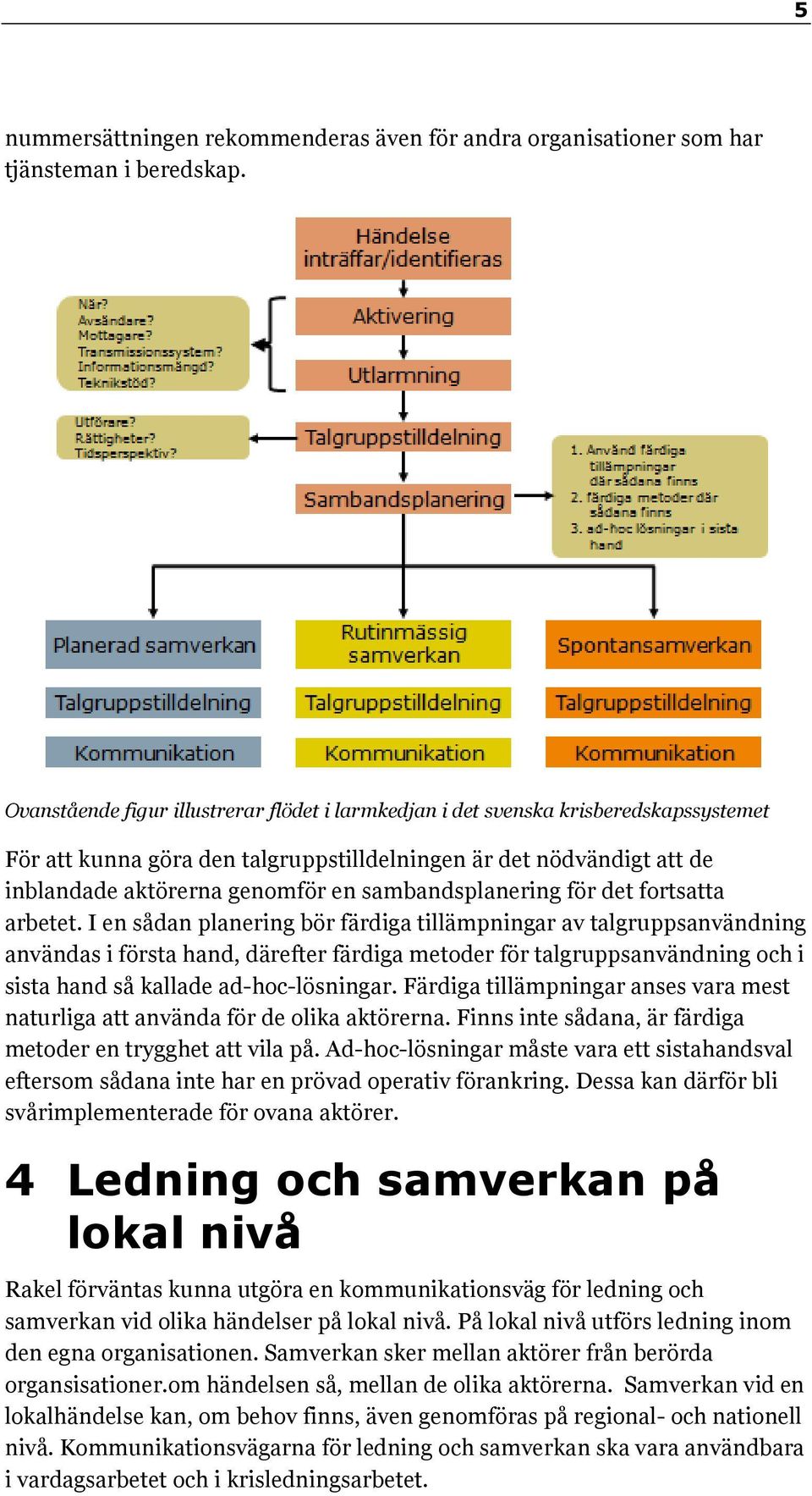 sambandsplanering för det fortsatta arbetet.