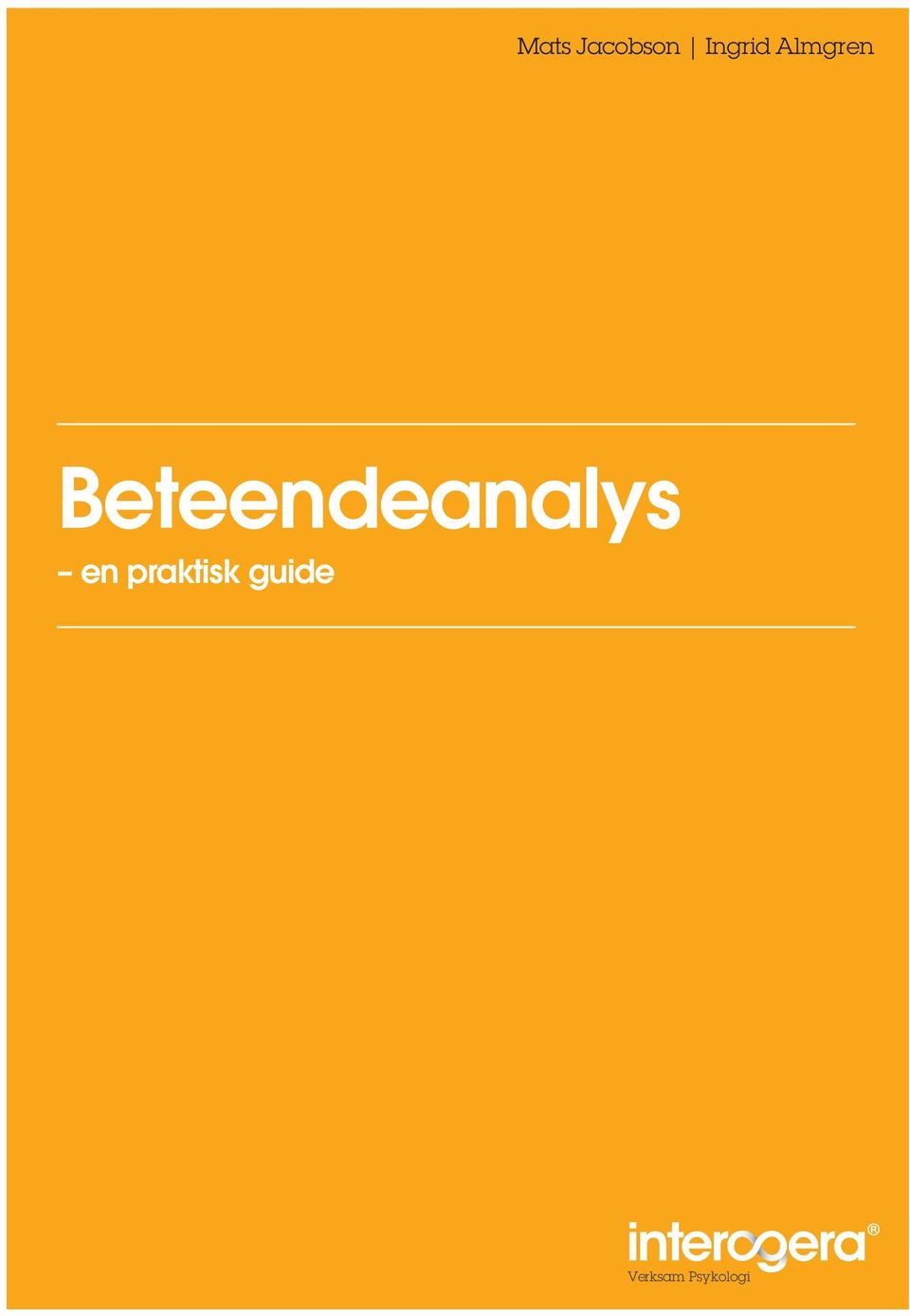 Beteendeanalys en