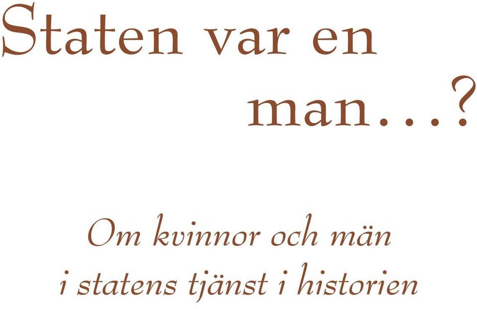 och män i