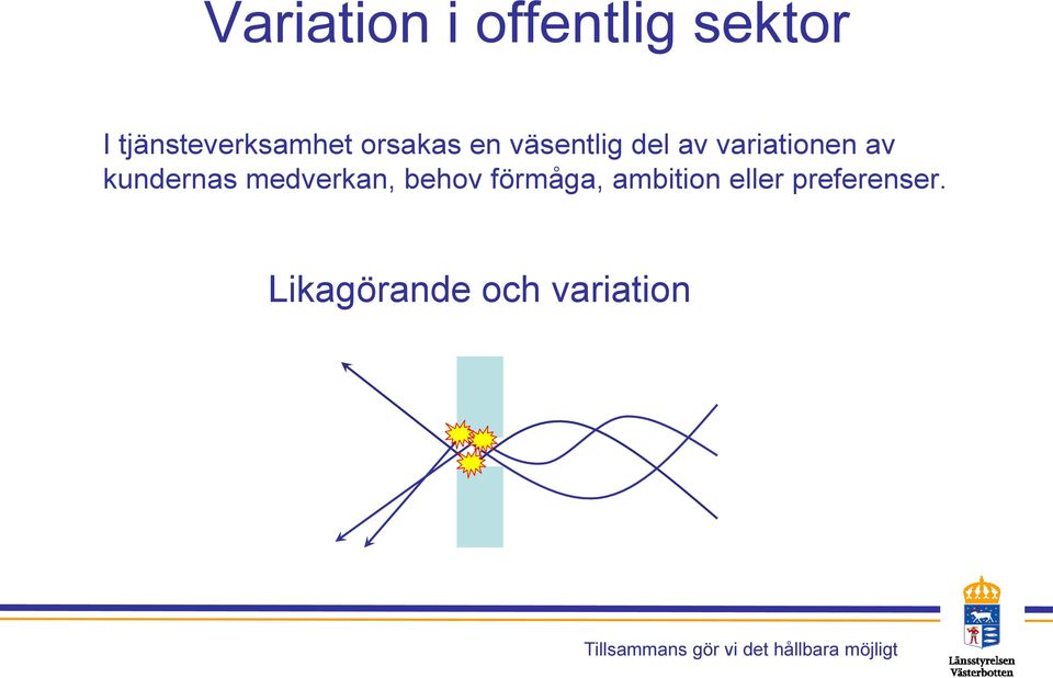 variationen av kundernas medverkan, behov