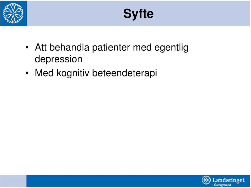 egentlig depression