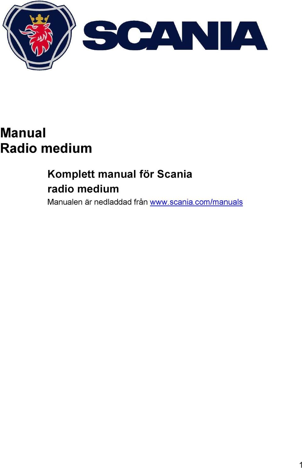 radio medium Manualen är