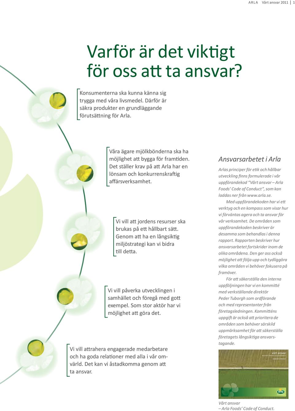 Vi vill att jordens resurser ska brukas på ett hållbart sätt. Genom att ha en långsiktig miljöstrategi kan vi bidra till detta. Vi vill påverka utvecklingen i samhället och föregå med gott exempel.