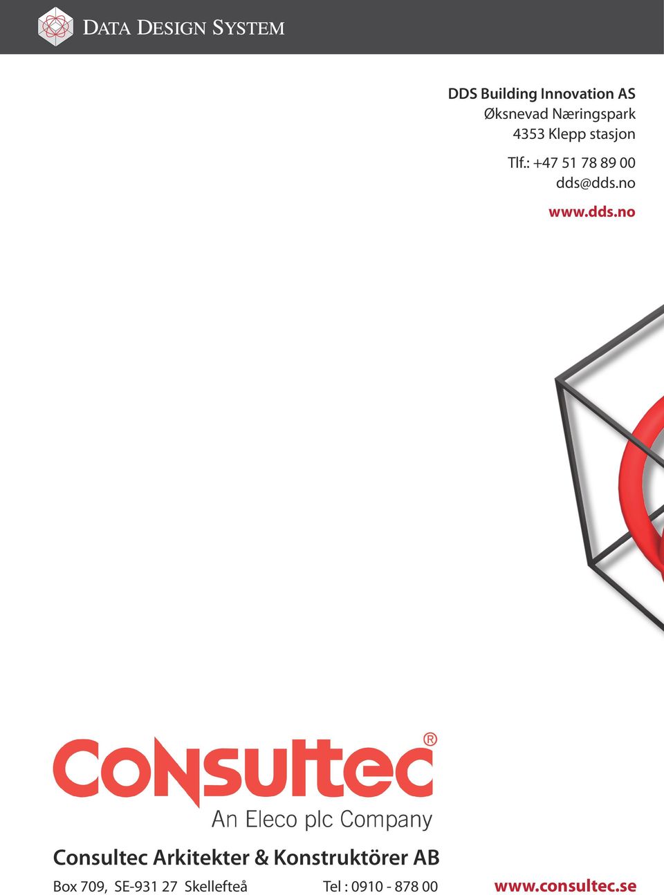 dds.no Consultec Arkitekter & Konstruktörer AB Box