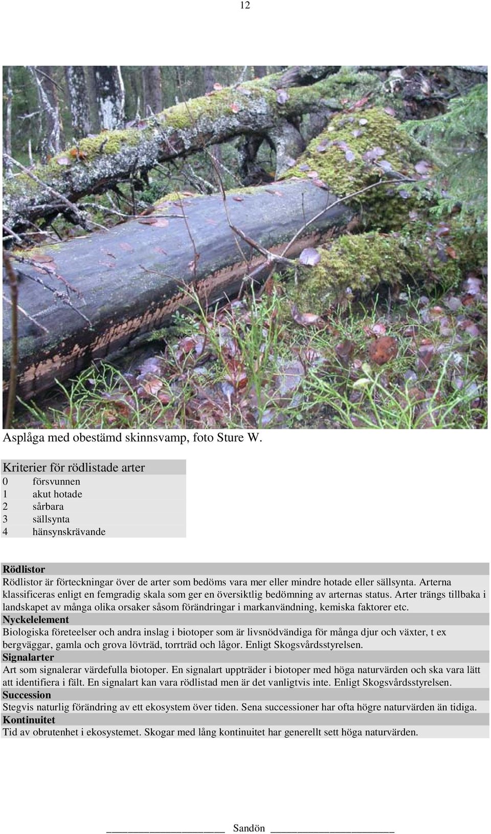 sällsynta. Arterna klassificeras enligt en femgradig skala som ger en översiktlig bedömning av arternas status.